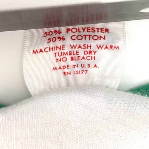 Vintage 1970’s Le Riche V-Neck Ringer Tee, Twin Falls High 1951, USA Made Shirt - Picture 5 of 10